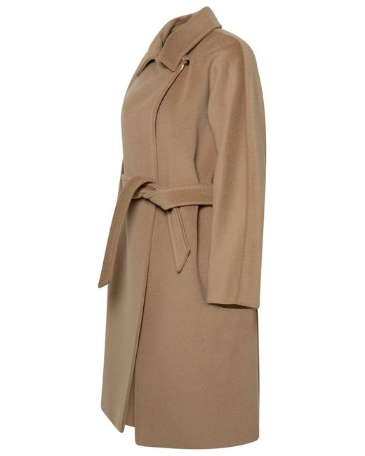 Max Mara Natural 'Estella' Wool And Cashmere Coat