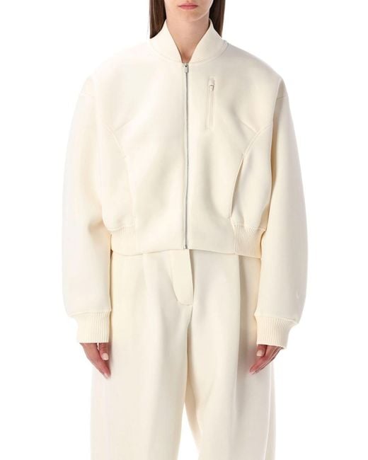 Nike Natural Modern Fleece Oversized Destroyer Jacket Sportswear