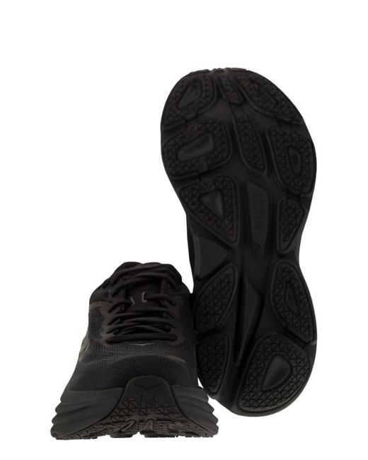 Hoka One One Black Bondi 8 - Ultra-shortened Sports Shoe for men
