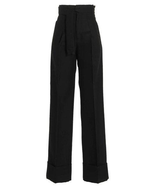 CAPASA MILANO Black Check Pants