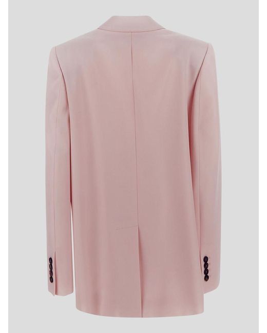 Alexander McQueen Pink Double-Breasted Jacket