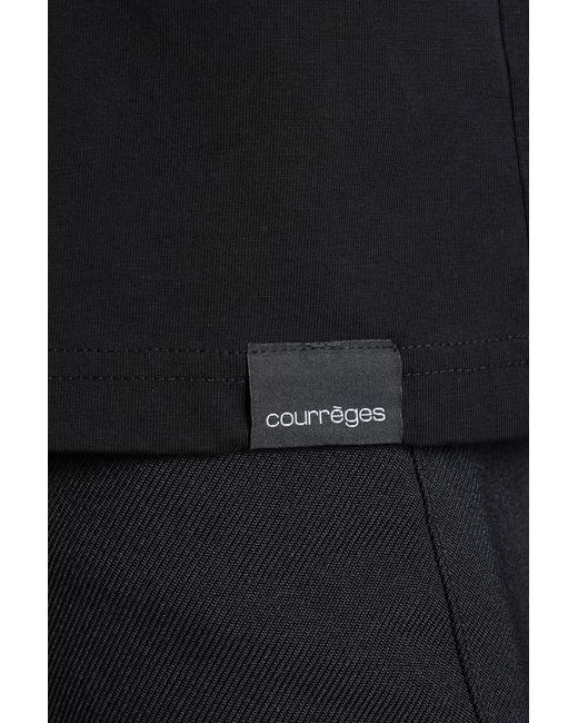 Courreges Black T-Shirt for men