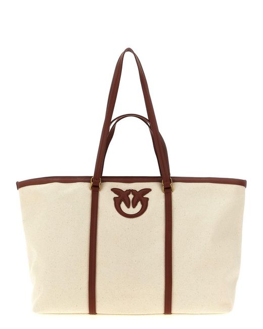 Pinko Natural 'Miranda' Large Shopping Bag