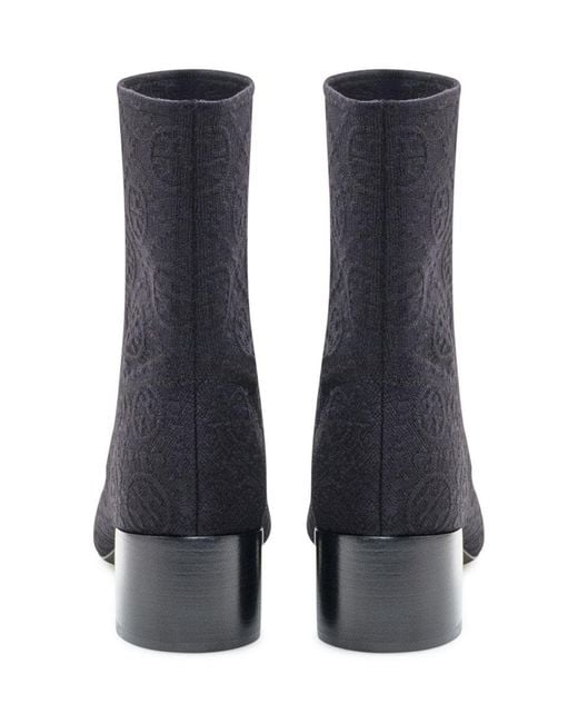 Tory Burch Blue Ankle Boots With Low Heel