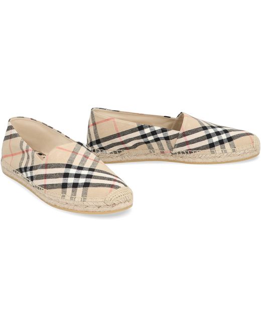 Burberry White Linen Espadrilles for men