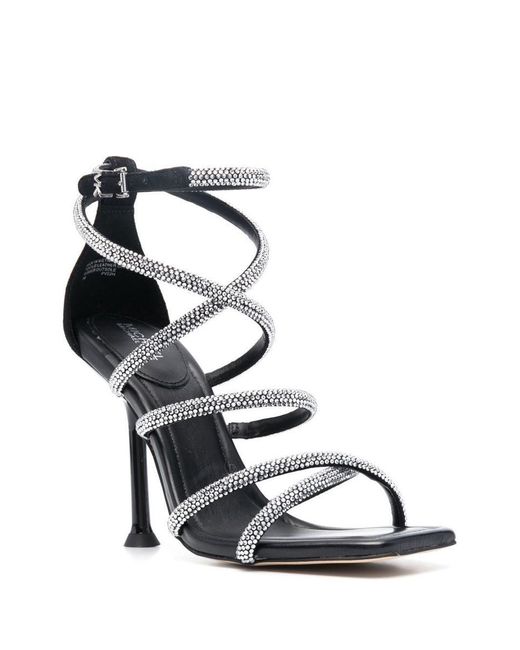 Michael Kors Black Crystal-embellished Sandals