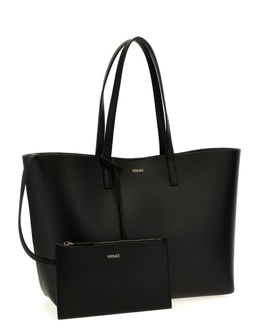 Versace Black Virtus Tote Bag