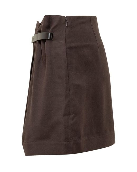 J.W. Anderson Brown Miniskirt