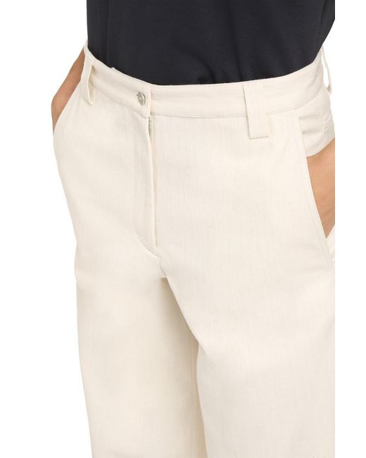 Moncler Genius White 2 Moncler 1952 - High-waist Wide-leg Trousers
