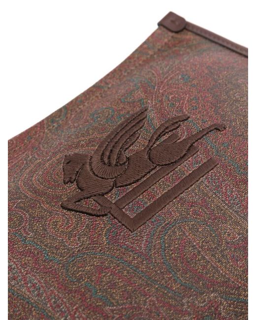 Etro Brown Essential Medium Pouch