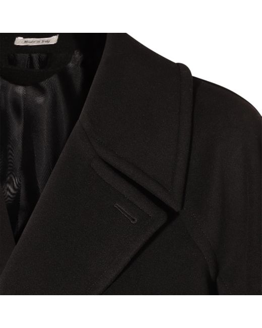 Alexander McQueen Black Wool Coat for men