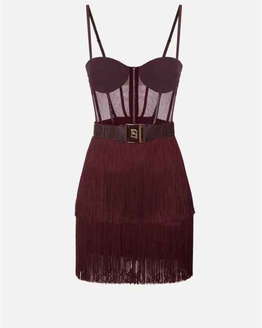 Elisabetta Franchi Purple Dresses