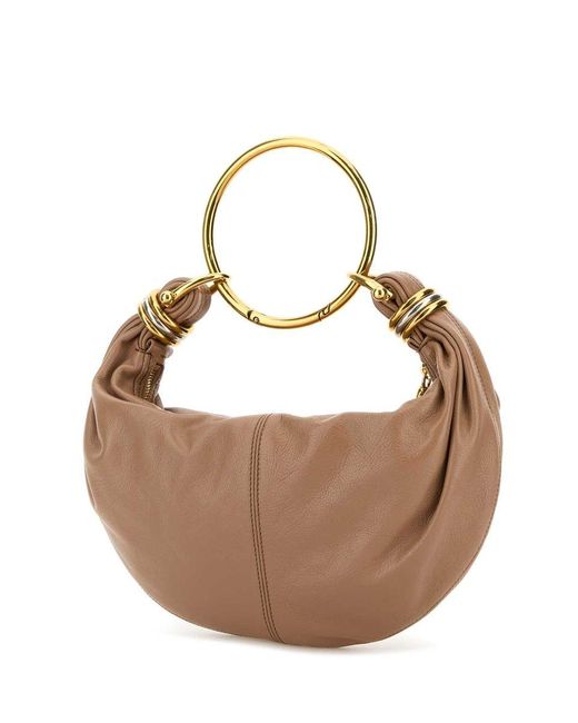 Chloé Brown 'bracelet Hobo Piccola' Handbag
