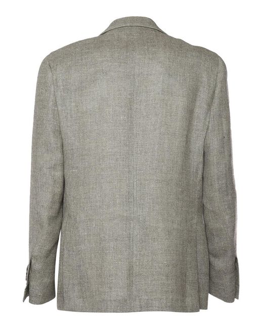 Lardini Gray Single-breasted Jacket for men