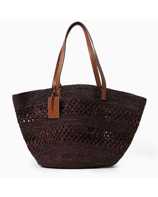 Manebí Black Chocolate-Coloured Basket Bag