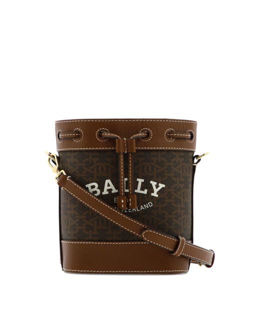 Bally Leather "cleoh" Crossbody Bag in Brown Lyst Canada