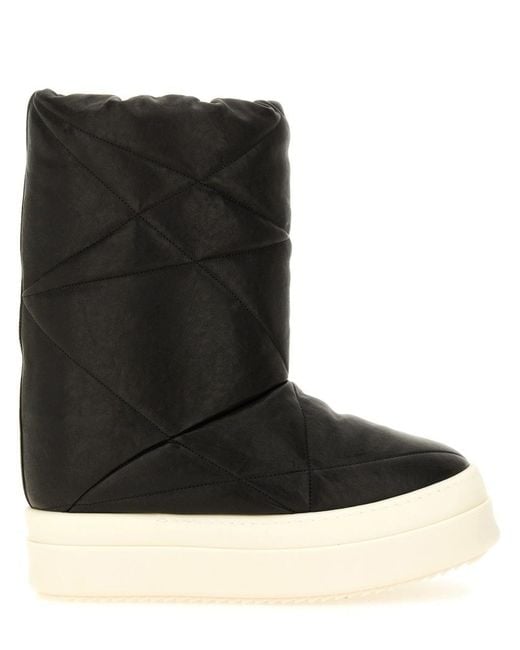Rick Owens Black Boot "Mega Bumper Lunar" for men