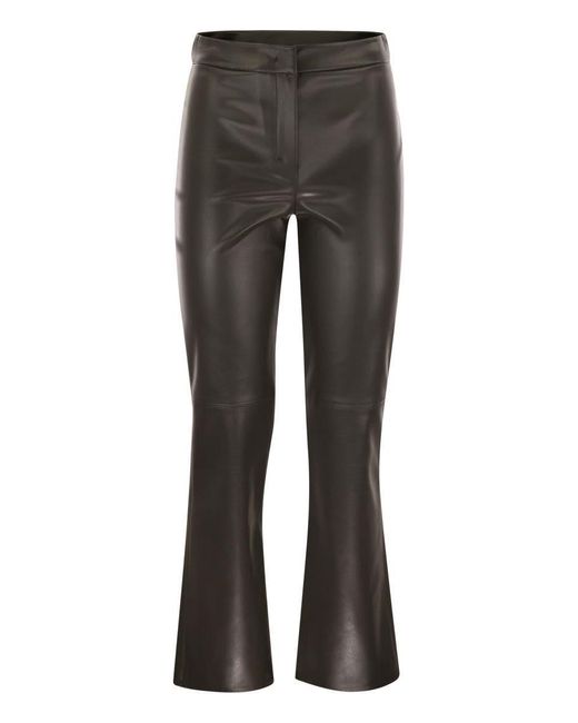 Max Mara Gray Sublime - Coated Fabric Trousers