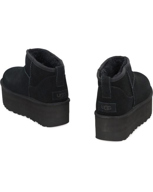 Ugg Black Classic Ultra Mini Boots