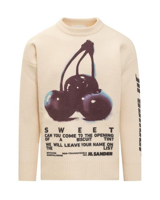 Jil Sander Natural Ciligie Sweater for men