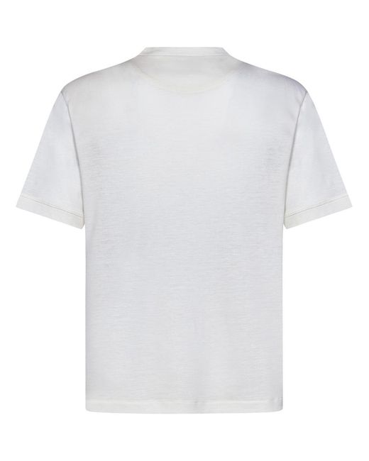 Franzese Collection White Franzese Napoli Alain Delon Model T-Shirt for men