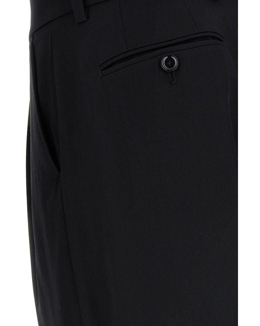 Dolce & Gabbana Black Stretch Wool Pant