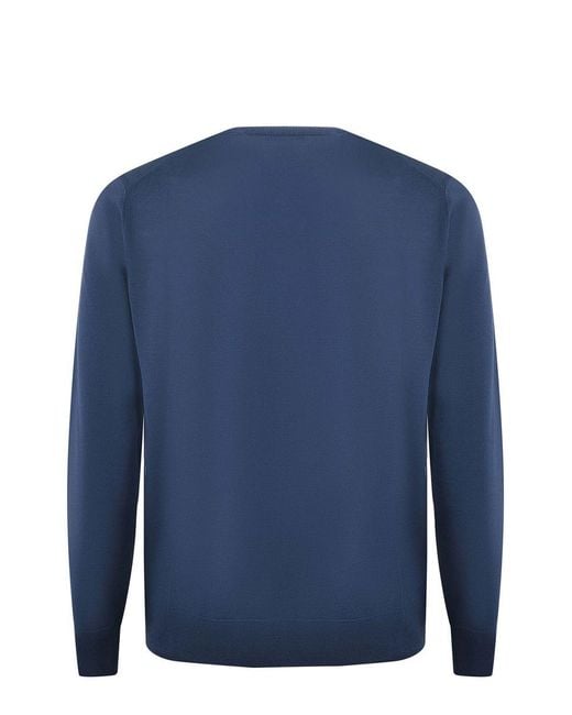 Paolo Pecora Blue Sweaters for men