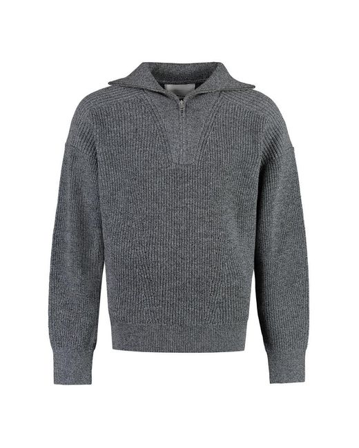 Isabel Marant Gray Benny Wool Turtleneck Sweater for men