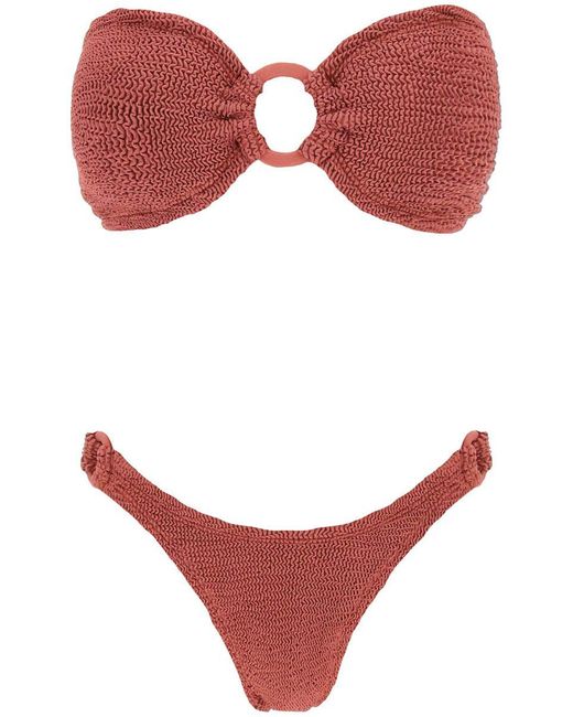 Hunza G Red Gloria Bikini Set