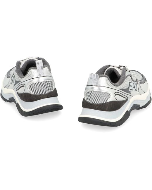 EA7 White Predator Low-Top Sneakers for men
