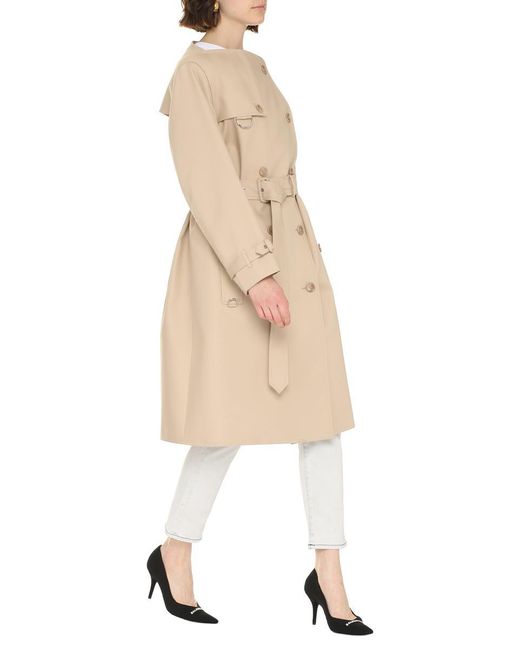Burberry Natural Cotton Trench Jacket