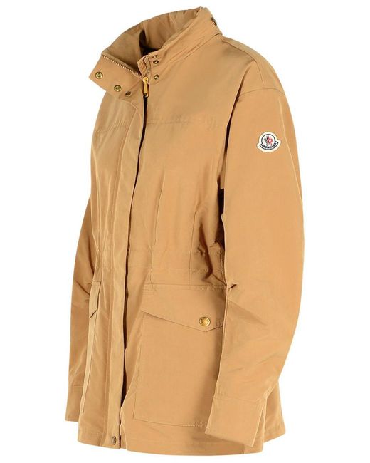 Moncler Natural 'Nades' Polyester Blend Jacket