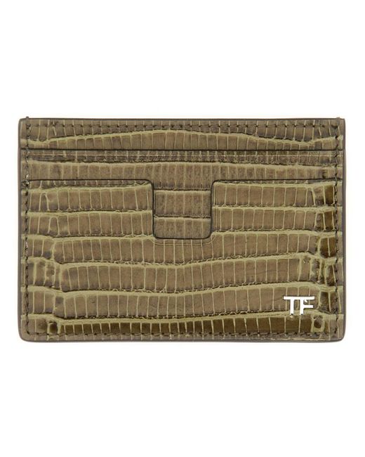Tom Ford Natural T Line Card Holder for men