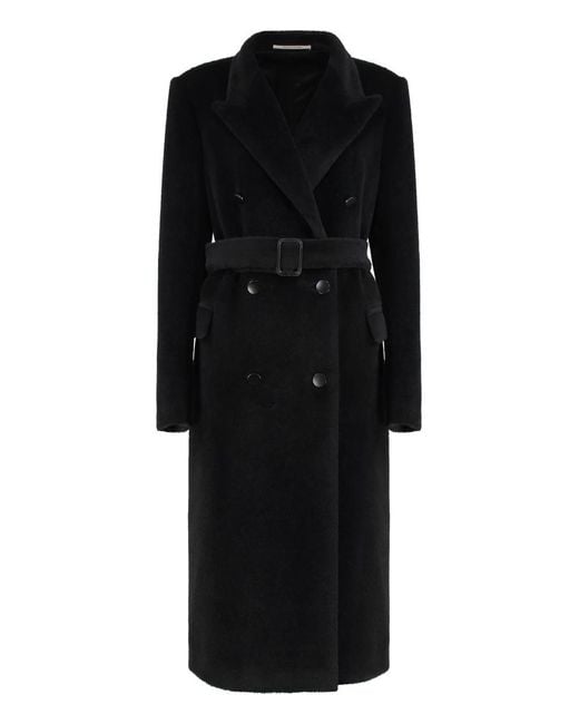 Tagliatore Black Faux Fur Coat