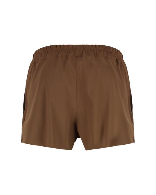 Rick Owens Brown Nylon Swim Shorts for men
