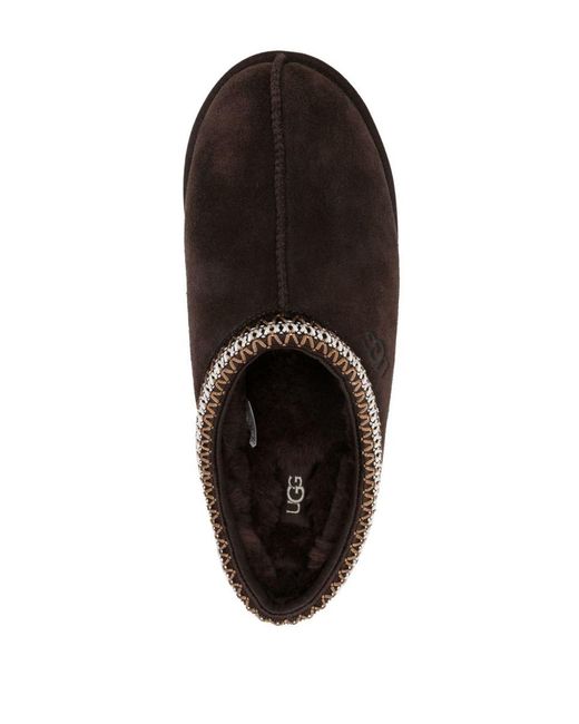 Ugg Brown Tasman Suede Slippers for men
