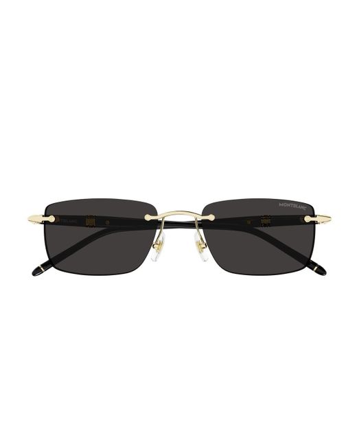 Montblanc Black Mb0344S Linea Meisterstück Sunglasses for men