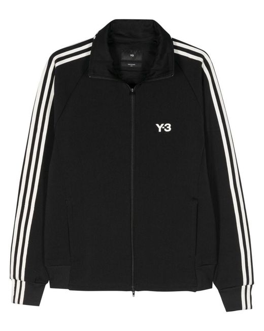 Y-3 Black Logo Track Jacket for men