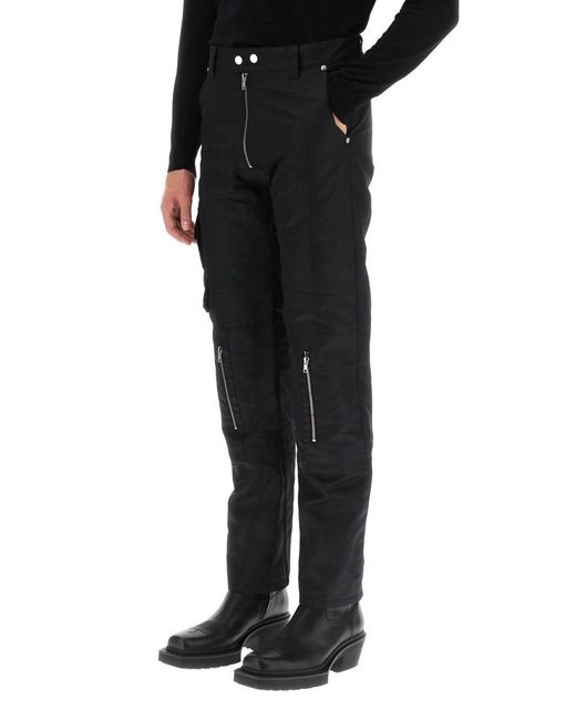 GmbH Black 'asim' Nylon Biker Trousers for men