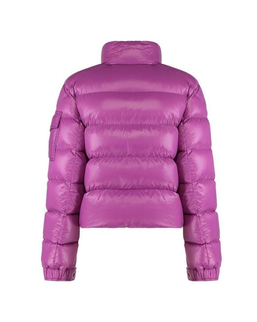 Moncler Purple Petra Short Down Jacket
