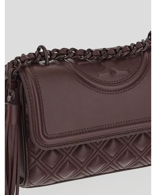 Tory Burch Brown Fleming Quilted Shoulder Bag