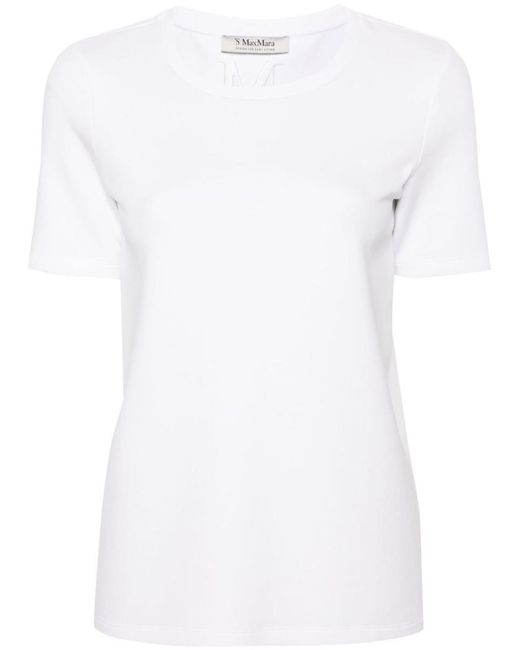 Max Mara White Cotton T-Shirt