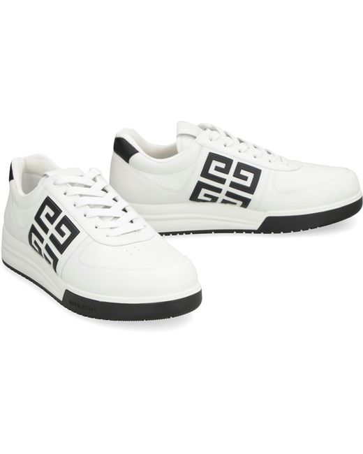 Givenchy White G4 Leather Low-top Sneakers for men