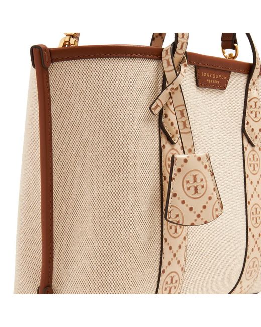 Tory Burch Natural Triple Compartment Tote