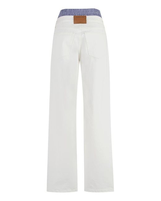 Alexander Wang White Boxer Skater 5-Pocket Jeans