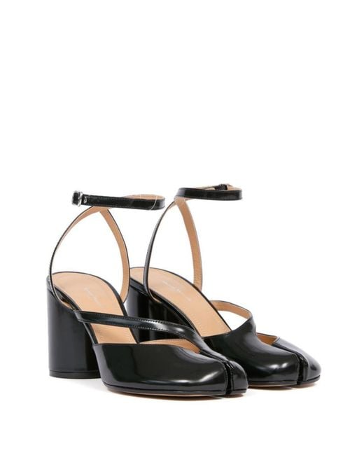 Maison Margiela Black Tabi Leather Pumps