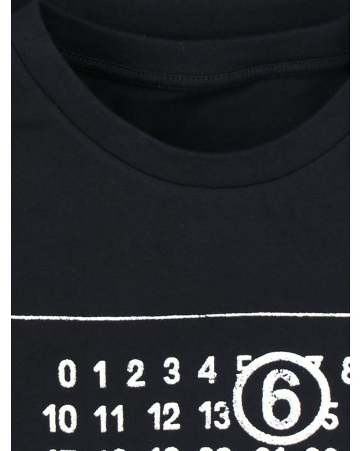 MM6 by Maison Martin Margiela Black Logo T-Shirt