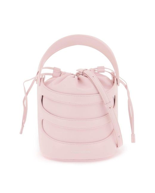 Alexander McQueen Pink Bucket Bag By