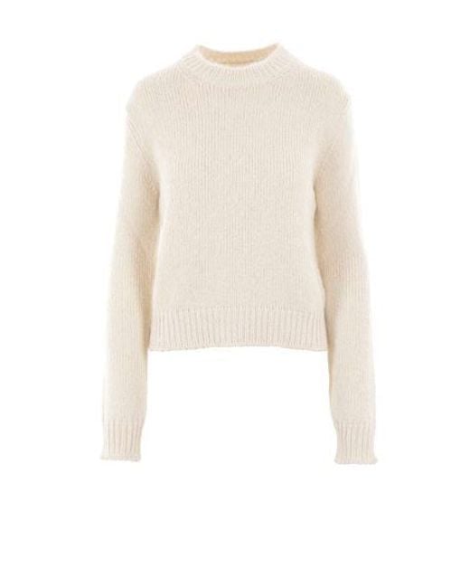 Jil Sander White Sweaters