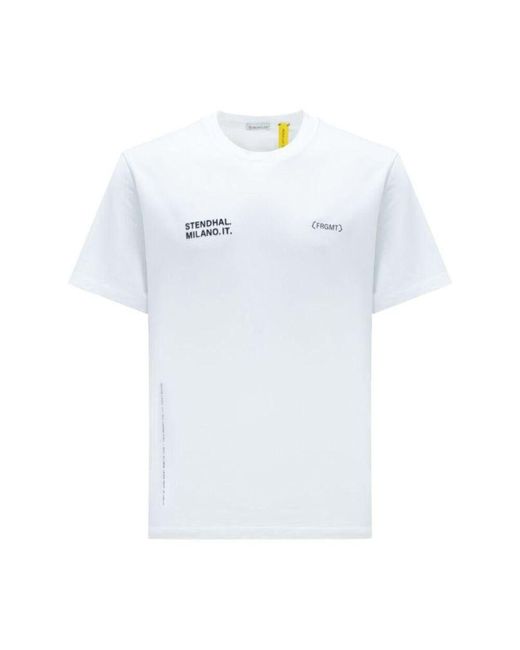 Moncler Genius T-shirts in White for Men | Lyst